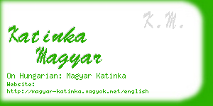 katinka magyar business card